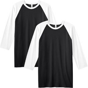 تي شيرت CVC Raglan للجنسين من American Apparel، طراز G2003CVC، عبوة من قطعتين in Kuwait