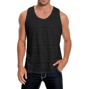 Lanliun Sleeveless mesh Tank Tops for Men See Through T Shirts Casual Outdoor Shirts in Kuwait