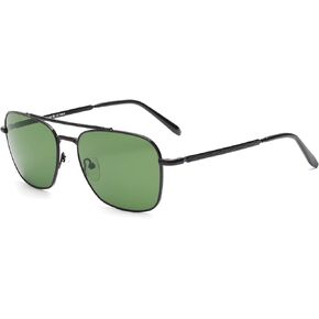 JIM HALO Retro Square Aviator Sunglasses Premium Glass Lens Flat Metal Eyewear Men Women