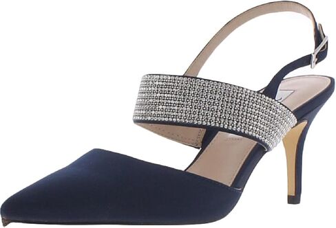 NINA Tenille - Women's Heeled Sandals Shoes - Crystal Pointed-Toe Mid-Heel Dress Pump - Elegant and Comfortable Women's Shoes - Casual and Dress in Saudi Arabia