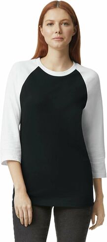 تي شيرت CVC Raglan للجنسين من American Apparel، طراز G2003CVC، عبوة من قطعتين in Kuwait