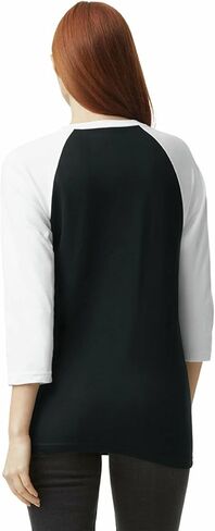 تي شيرت CVC Raglan للجنسين من American Apparel، طراز G2003CVC، عبوة من قطعتين in Kuwait