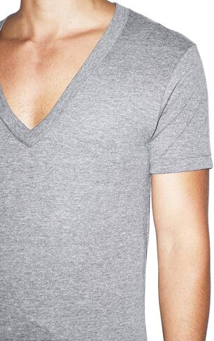 تي شيرت نسائي بأكمام قصيرة ورقبة على شكل حرف V من American Apparel in Saudi Arabia