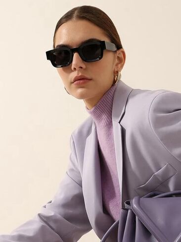 AIEYEZO Modern Thick Rectangle Sunglasses for Women Men Retro 90s Chunky Square Polarized Sunnies in Kuwait