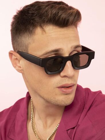 AIEYEZO Modern Thick Rectangle Sunglasses for Women Men Retro 90s Chunky Square Polarized Sunnies in Kuwait