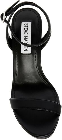 Steve Madden Women's Wafer Heeled Sandal, Black, 6 in Kuwait