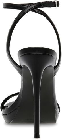 Steve Madden Women's Wafer Heeled Sandal, Black, 6 in Kuwait