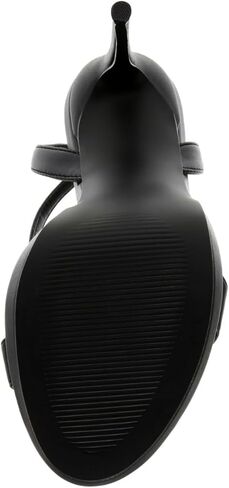 Steve Madden Women's Wafer Heeled Sandal, Black, 6 in Kuwait