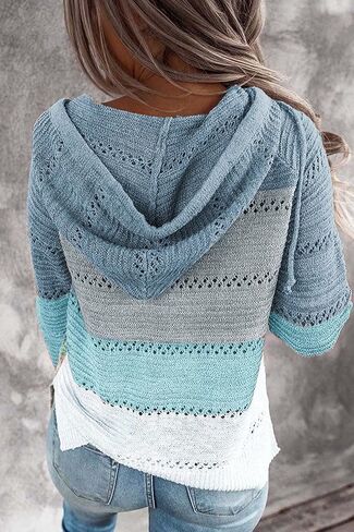 بلوفر SMENG النسائي خفيف الوزن ذو قلنسوة وسويت شيرت بسحاب in Kuwait