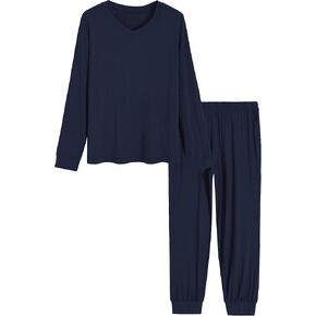 Latuza Women's Viscose Long Sleeves Top Jogger Pants Pajamas Set in Saudi Arabia