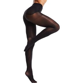 Frola Oil Shiny Stockings Pantyhose 360°Seamless Crotch High Waist Smooth Tights for Women