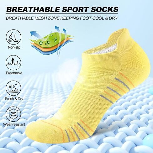 THATISHE 5 Pairs Womens Ankle Socks Athletic No Show Socks Running Hiking Cushioned in Saudi Arabia