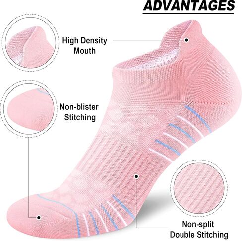 THATISHE 5 Pairs Womens Ankle Socks Athletic No Show Socks Running Hiking Cushioned in Saudi Arabia