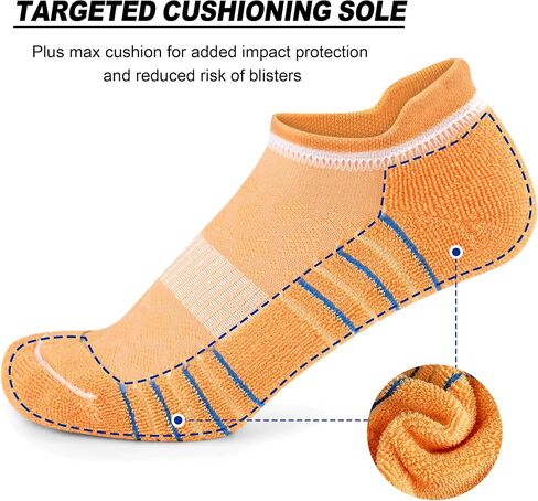 THATISHE 5 Pairs Womens Ankle Socks Athletic No Show Socks Running Hiking Cushioned in Saudi Arabia