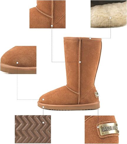 AUSLAND Women's Tall Snow Boots Winter Classic A5815 in Saudi Arabia
