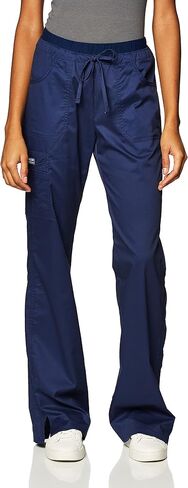 Cherokee Women Scrubs Pants with Contemporary Fit, Low Rise, Flare Leg Bottoms with 6 Pockets 24001 in Saudi Arabia