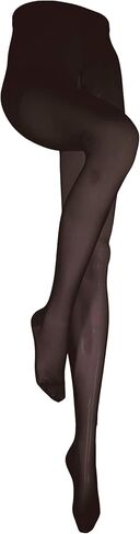 NuVein Compression Pantyhose, 15-20 mmHg Support, Women's Sheer Nylon Hosiery Tights, Closed Toe, Black, Medium in Kuwait