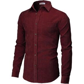 H2H Men's Casual Shirt Long Sleeve Classic Woven Shirt Thermal Shirt in Saudi Arabia
