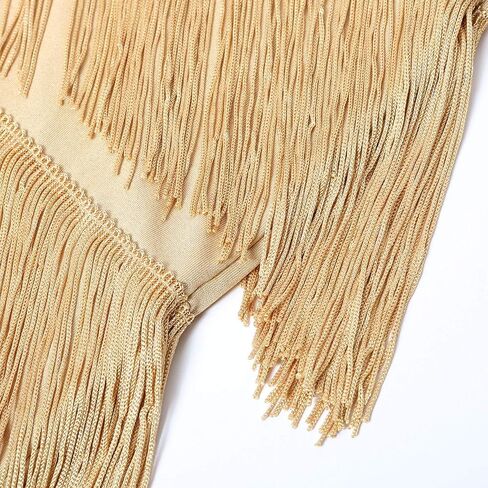 Leadtex Girl's 20s Flapper Dresses Costume Dress Childrens Party Fringed Dresses with Feather Headband,Size S,M,L,XL in Saudi Arabia