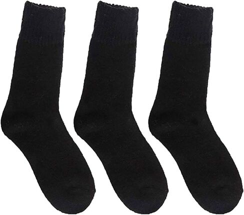 Womens Super Thick Wool Socks - Soft Warm Comfort Casual Crew Winter Socks (Pack of 3-5), Multicolor in Kuwait