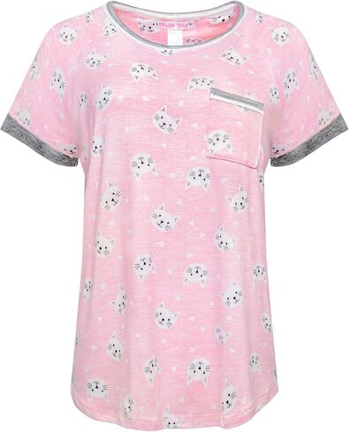 2 Pack: Pillow Talk by René Rofé Sleepwear Women's Butter Soft Lightweight Value Pack Tee and Capri Cozy Lounge Set in Saudi Arabia