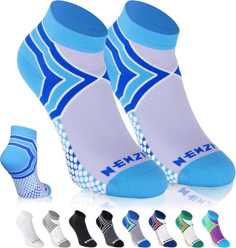 NEWZILL Ankle Compression Socks for Men & Women, Cushioned Low Cut Compression Running Socks with Ankle Support in Kuwait