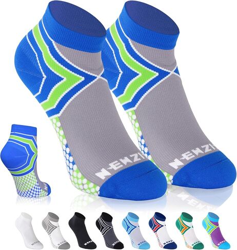 NEWZILL Ankle Compression Socks for Men & Women, Cushioned Low Cut Compression Running Socks with Ankle Support in Kuwait