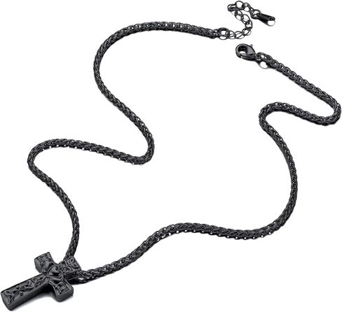 Richsteel Urn Necklaces for Ashes for Women Men Cremation Pendant Necklace for Ashes Dog/Cross Stainless Steel Memorial Jewelry in Kuwait