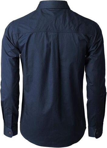 H2H Men's Casual Shirt Long Sleeve Classic Woven Shirt Thermal Shirt in Kuwait