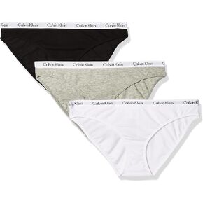 Calvin Klein Women's Carousel Logo Cotton Stretch Bikini Panties, 3 Pack