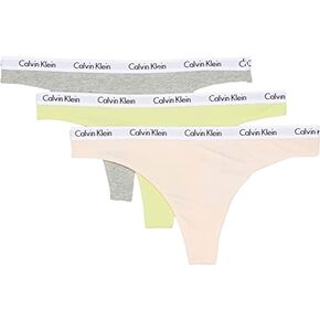 Calvin Klein Women's Carousel Logo Cotton Stretch Thong Panties, Multipack in Kuwait