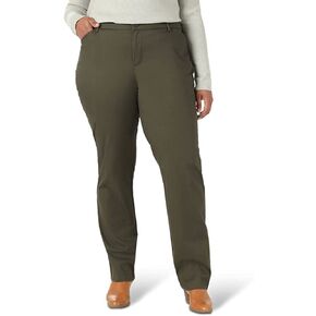 Lee Women's Plus Size Wrinkle Free Relaxed Fit Straight Leg Pant in Saudi Arabia