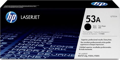 خرطوشة مسحوق الحبر الأسود HP 53A لطابعات LaserJet الأصلية [ Q7553A ] in Saudi Arabia