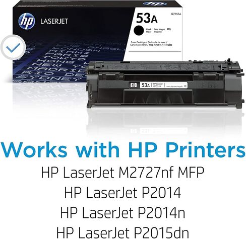 خرطوشة مسحوق الحبر الأسود HP 53A لطابعات LaserJet الأصلية [ Q7553A ] in Saudi Arabia