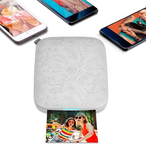 طابعة الصور الفورية HP Sprocket 3x4 - طباعة صور مقاس 3.5x4.25 بوصة لاسلكيًا على ورق Zink من أجهزة iOS وAndroid in Kuwait