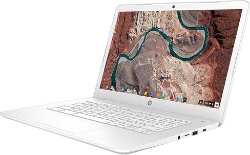 Hp 14 14" Chromebook Intel Celeron N3350 4GB Ram 32GB eMMC Snow White in Saudi Arabia