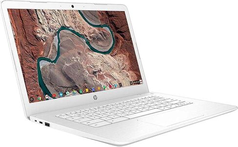Hp 14 14" Chromebook Intel Celeron N3350 4GB Ram 32GB eMMC Snow White in Saudi Arabia