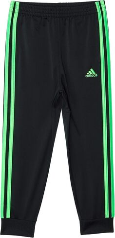 adidas Boy's Tricot Joggers 21 (Big Kids) Black/Green SM (8 Big Kids) in Kuwait