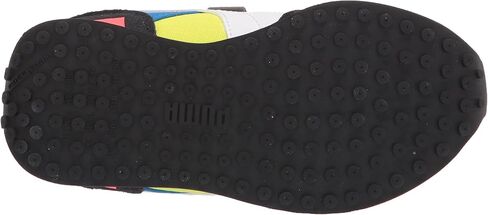 Puma Future Rider Play On Sneaker Black-Yellow Glow-Ultra Blue, 4 US Unisex Big Kid in Saudi Arabia