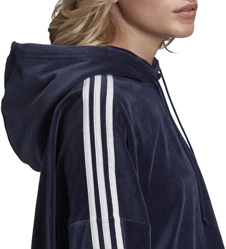 سترة بغطاء رأس قطيفة قصيرة للنساء من أديداس أوريجينالز in Kuwait