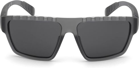 Adidas SP0008 20A Sunglasses Men's Transparent Grey/Smoke Lens Rectangular 61mm in Saudi Arabia