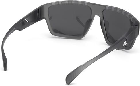 Adidas SP0008 20A Sunglasses Men's Transparent Grey/Smoke Lens Rectangular 61mm in Saudi Arabia