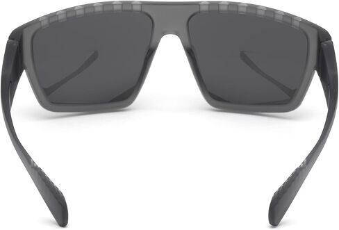 Adidas SP0008 20A Sunglasses Men's Transparent Grey/Smoke Lens Rectangular 61mm in Saudi Arabia