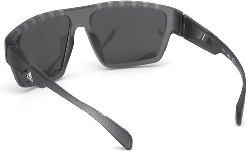Adidas SP0008 20A Sunglasses Men's Transparent Grey/Smoke Lens Rectangular 61mm in Saudi Arabia