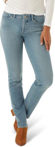 Lee Women's Ultra Lux Mid-Rise Slim Fit Straight Leg Jean in Saudi Arabia