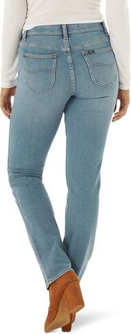 Lee Women's Ultra Lux Mid-Rise Slim Fit Straight Leg Jean in Saudi Arabia