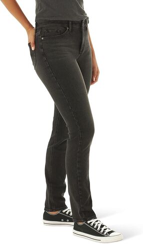 Lee Women's Ultra Lux Mid-Rise Slim Fit Straight Leg Jean in Saudi Arabia