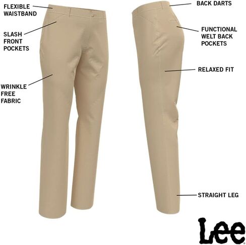 Lee Women's Plus Size Wrinkle Free Relaxed Fit Straight Leg Pant in Saudi Arabia