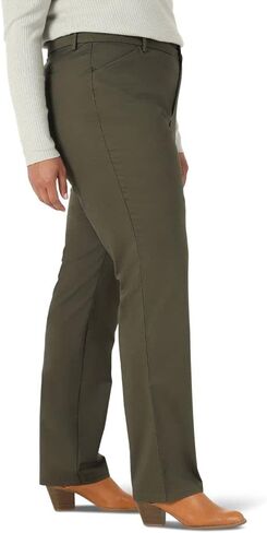 Lee Women's Plus Size Wrinkle Free Relaxed Fit Straight Leg Pant in Saudi Arabia