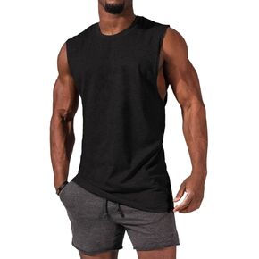 Aoysky Mens Crewneck Tank Tops Athletic Beach Sleeveless Shirts